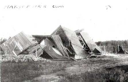 Church after tornado June 1919